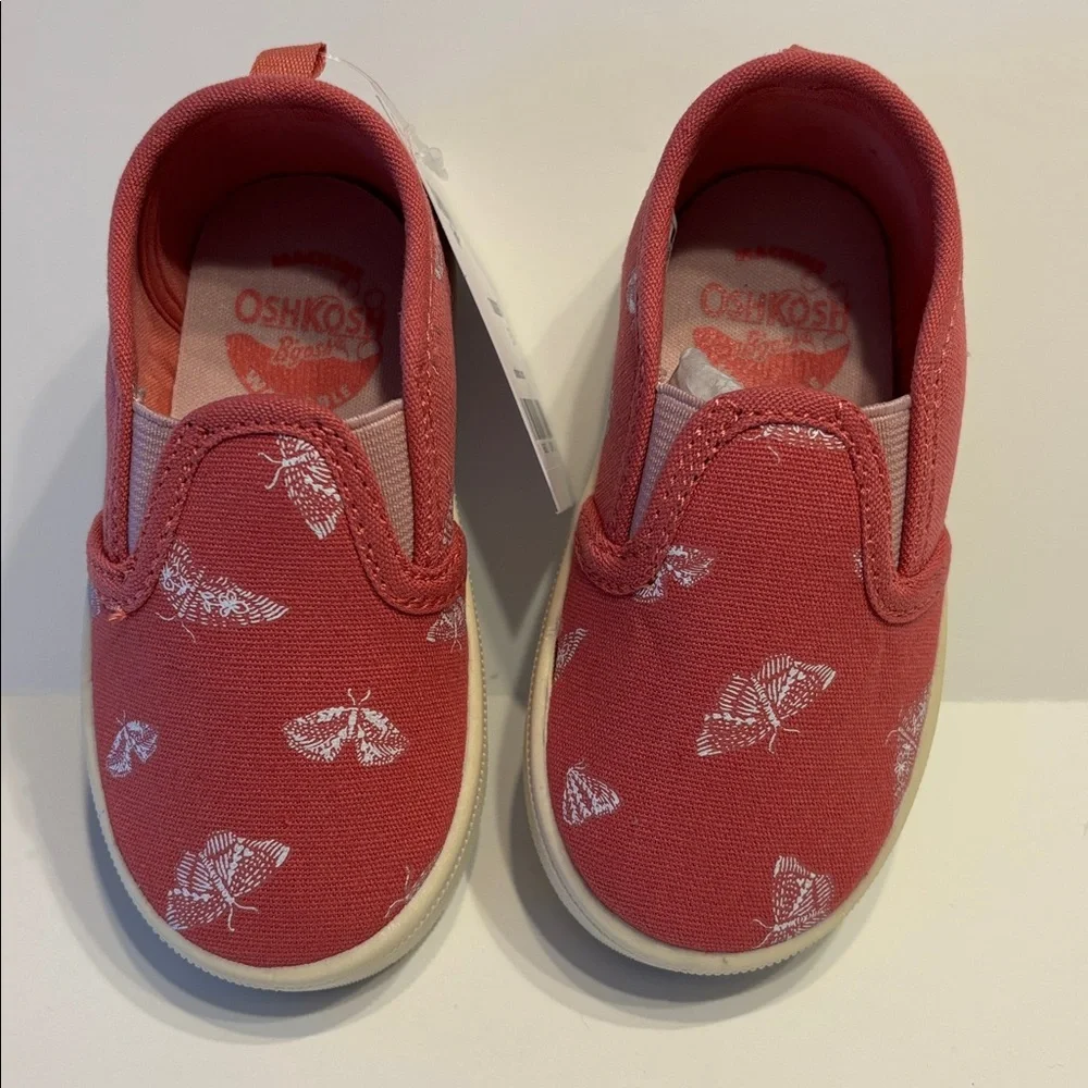 OshKosh B'Gosh Slip-On Butterfly Theme Sneakers